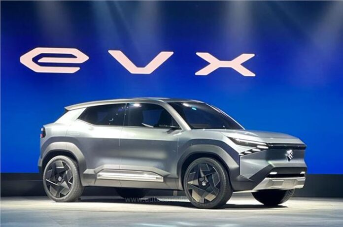 Bharat Mobility Show 2024: Maruti Suzuki eVX showcased ahead of official launch