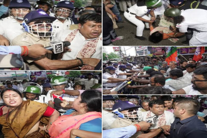 Kolkata Gang Rape Case: BJP protests on streets