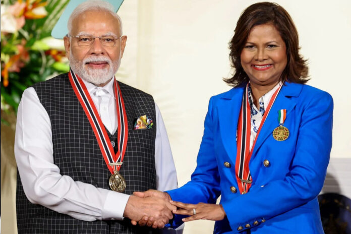 PM Modi awarded Trinidad and Tobago highest civilian honour